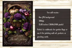 Happy Thanksgiving Garden Flag, Vintage Thanksgiving Flag 24 Product Image 2