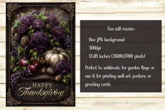 Happy Thanksgiving Garden Flag, Vintage Thanksgiving Flag 25 Product Image 2