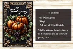Happy Thanksgiving Garden Flag, Vintage Thanksgiving Flag 28 Product Image 2