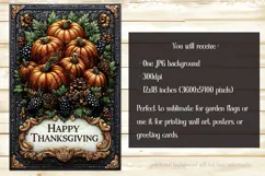 Happy Thanksgiving Garden Flag, Vintage Thanksgiving Flag 3 Product Image 2