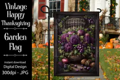 Happy Thanksgiving Garden Flag, Vintage Thanksgiving Flag 33 Product Image 1