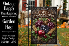 Happy Thanksgiving Garden Flag, Vintage Thanksgiving Flag 34 Product Image 1