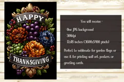 Happy Thanksgiving Garden Flag, Vintage Thanksgiving Flag 37 Product Image 2