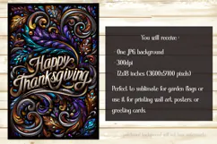 Happy Thanksgiving Garden Flag, Vintage Thanksgiving Flag 4 Product Image 2