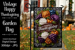 Happy Thanksgiving Garden Flag, Vintage Thanksgiving Flag 41 Product Image 1