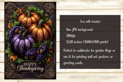 Happy Thanksgiving Garden Flag, Vintage Thanksgiving Flag 43 Product Image 2