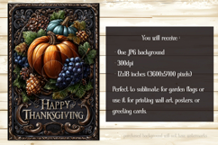 Happy Thanksgiving Garden Flag, Vintage Thanksgiving Flag 44 Product Image 2