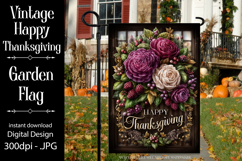 Happy Thanksgiving Garden Flag, Vintage Thanksgiving Flag 46 Product Image 1