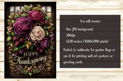Happy Thanksgiving Garden Flag, Vintage Thanksgiving Flag 46 Product Image 2