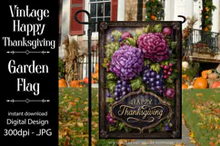 Happy Thanksgiving Garden Flag, Vintage Thanksgiving Flag 47 Product Image 1