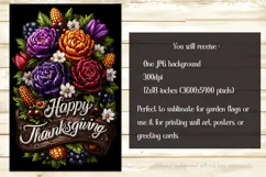 Happy Thanksgiving Garden Flag, Vintage Thanksgiving Flag 49 Product Image 2