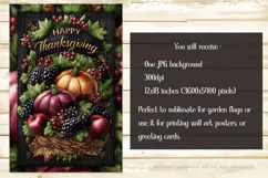 Happy Thanksgiving Garden Flag, Vintage Thanksgiving Flag 50 Product Image 2