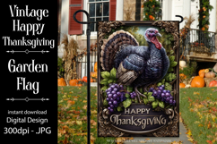 Happy Thanksgiving Garden Flag, Vintage Thanksgiving Flag 52 Product Image 1