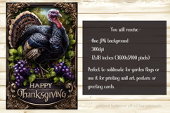 Happy Thanksgiving Garden Flag, Vintage Thanksgiving Flag 52 Product Image 2