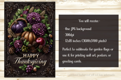 Happy Thanksgiving Garden Flag, Vintage Thanksgiving Flag 53 Product Image 2