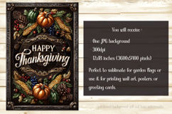 Happy Thanksgiving Garden Flag, Vintage Thanksgiving Flag 54 Product Image 2