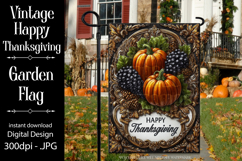 Happy Thanksgiving Garden Flag, Vintage Thanksgiving Flag 55 Product Image 1