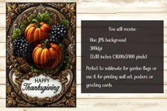 Happy Thanksgiving Garden Flag, Vintage Thanksgiving Flag 55 Product Image 2