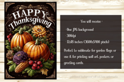 Happy Thanksgiving Garden Flag, Vintage Thanksgiving Flag 57 Product Image 2