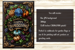 Happy Thanksgiving Garden Flag, Vintage Thanksgiving Flag 58 Product Image 2