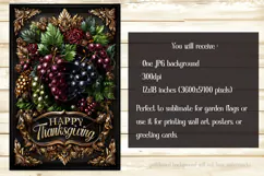 Happy Thanksgiving Garden Flag, Vintage Thanksgiving Flag 59 Product Image 2