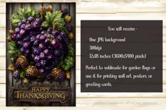 Happy Thanksgiving Garden Flag, Vintage Thanksgiving Flag 6 Product Image 2