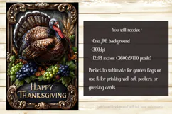 Happy Thanksgiving Garden Flag, Vintage Thanksgiving Flag 61 Product Image 2