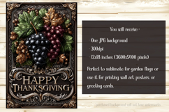 Happy Thanksgiving Garden Flag, Vintage Thanksgiving Flag 62 Product Image 2