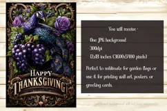 Happy Thanksgiving Garden Flag, Vintage Thanksgiving Flag 8 Product Image 2