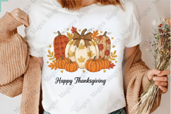 Happy Thanksgiving Pumpkin Png Product Image 3