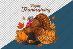 Happy Thanksgiving Turkey Png Product Image 4