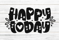 happy today cutting file SVG DXF FCM Product Image 1