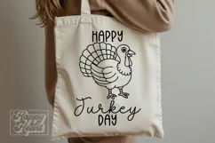 Happy Turkey Day SVG PNG - Funny Thanksgiving Decor Turkey Product Image 3