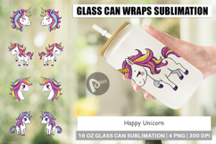 Glass Can Happy Unicorn Product Image 1