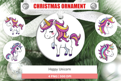 Ornament Happy Unicorn Product Image 1