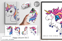 Digital Paper Happy Unicorn Product Image 1