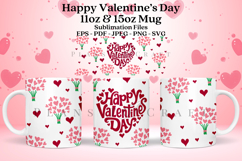 happy valentine day valentine coffee mug sublimation wrap glass mug wrap svg presized for 11oz and 15oz glass mug are sublimation files