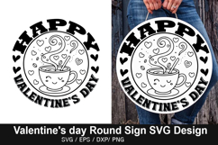 Valentine's Day Round Sign Design - Happy Single Awareness Product Image 4