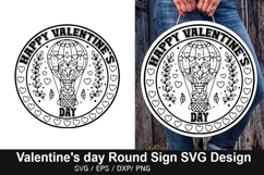 Valentine's Day Round Sign Design - Happy Single Awareness Product Image 5