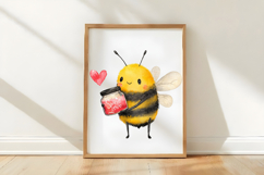 Happy Valentine&#039;s Day Bees Png Product Image 3