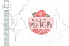 Happy Valentines Day SVG Valentine's Day Door Hanger SVG Product Image 2