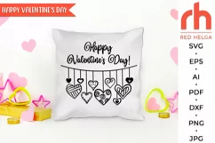 happy valentines day svg, hanging hearts svg, valentine hearts svg, hearts string svg, valentine window svg, valentines template, window decor dxf, valentine card svg, hanging ornament svg, valentine sticker svg, valentines theme svg