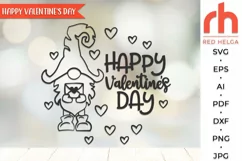 happy valentines day svg, gnome with a love letter, gnome outline, valentines shirt svg, valentines scene svg, valentines template, window decor svg, valentines theme, window cling svg, valentines card, valentines ornament, valentines decor