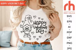 happy valentines day svg, gnome with a love letter, gnome outline, valentines shirt svg, valentines scene svg, valentines template, window decor svg, valentines theme, window cling svg, valentines card, valentines ornament, valentines decor