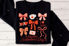 Happy Valentine's Day PNG, Retro Plaid Valentine Coquette Product Image 5
