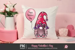 Happy Valentines Day GnomeSublimation Design, Valentine Clipart, Love Png, Hearts Png