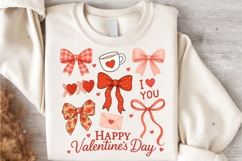 Happy Valentine's Day PNG, Retro Plaid Valentine Coquette Product Image 7