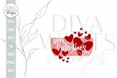 Happy Valentine's Day SVG Valentine Love Door Hanger SVG Product Image 2