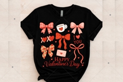 Happy Valentine's Day PNG, Retro Plaid Valentine Coquette Product Image 8