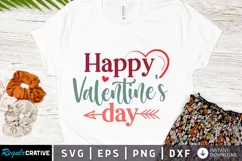 Happy Valentine's day SVG, Valentine's Day SVG Design Product Image 1